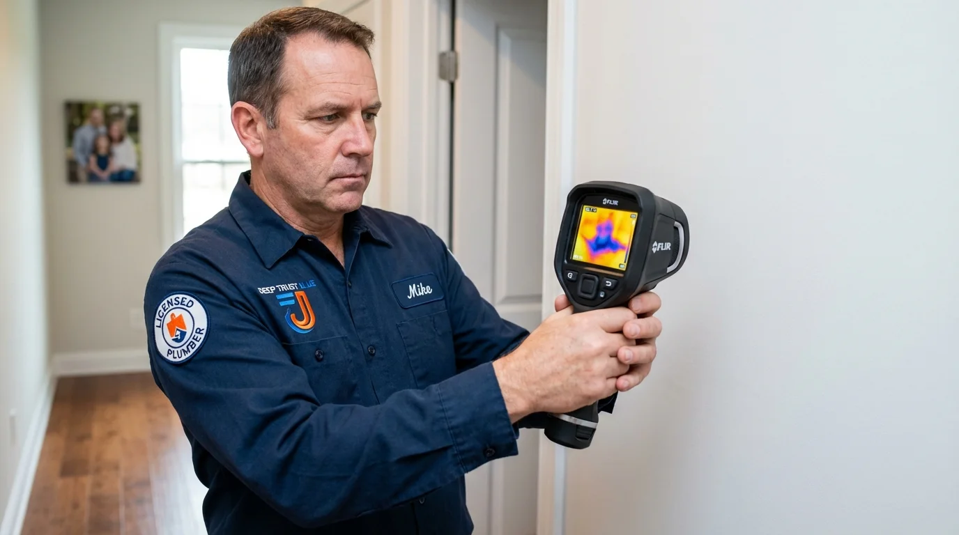 Thermal imaging leak detection by Johns Plumbing LLC in Springerville